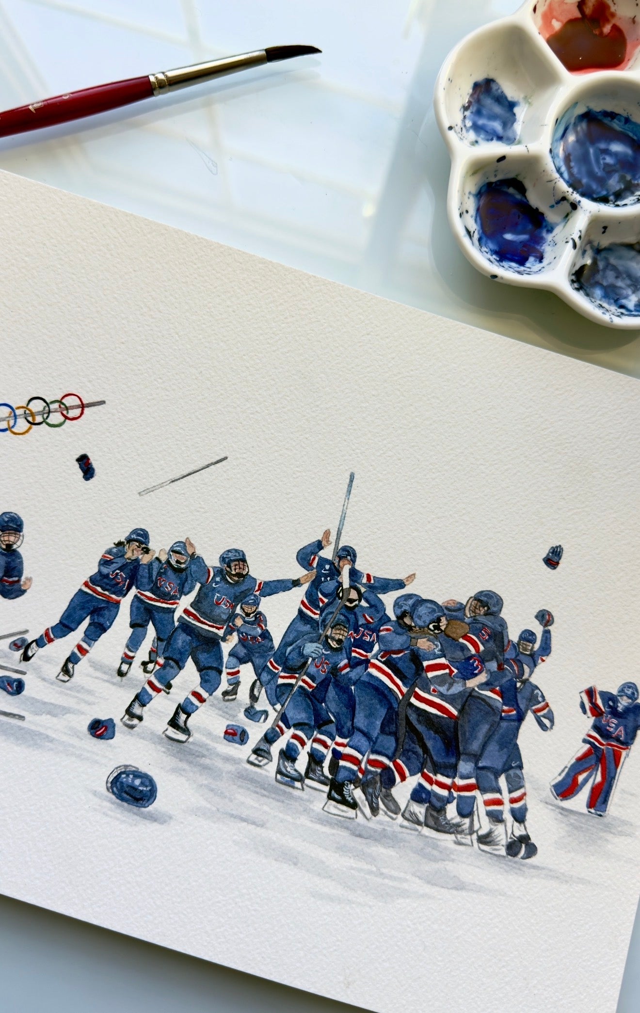 U.S. Women’s Hockey Team Print