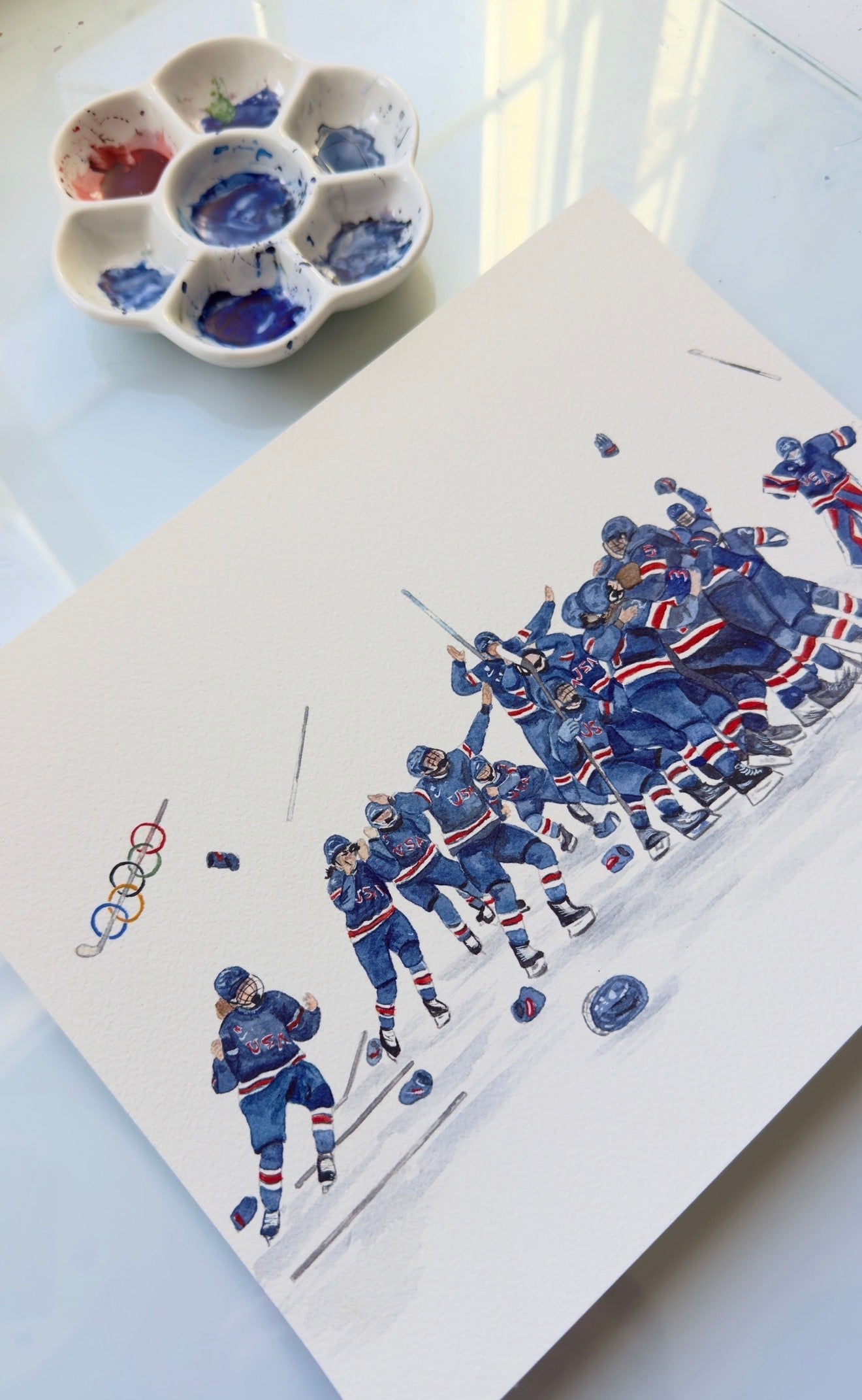 U.S. Women’s Hockey Team Print