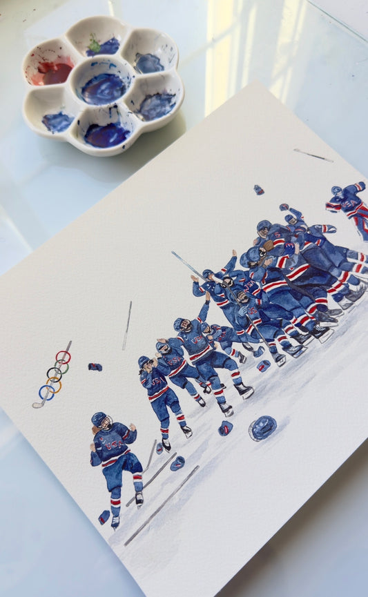 U.S. Women’s Hockey Team Print